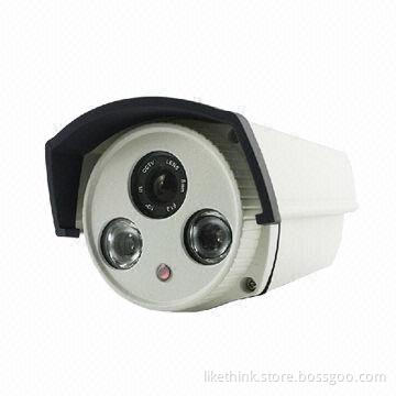 CCTV IR camera with 2 pieces dot-matrix high-power IR LEDs,1/3 Sony CCD sensor and 700TVL resolution